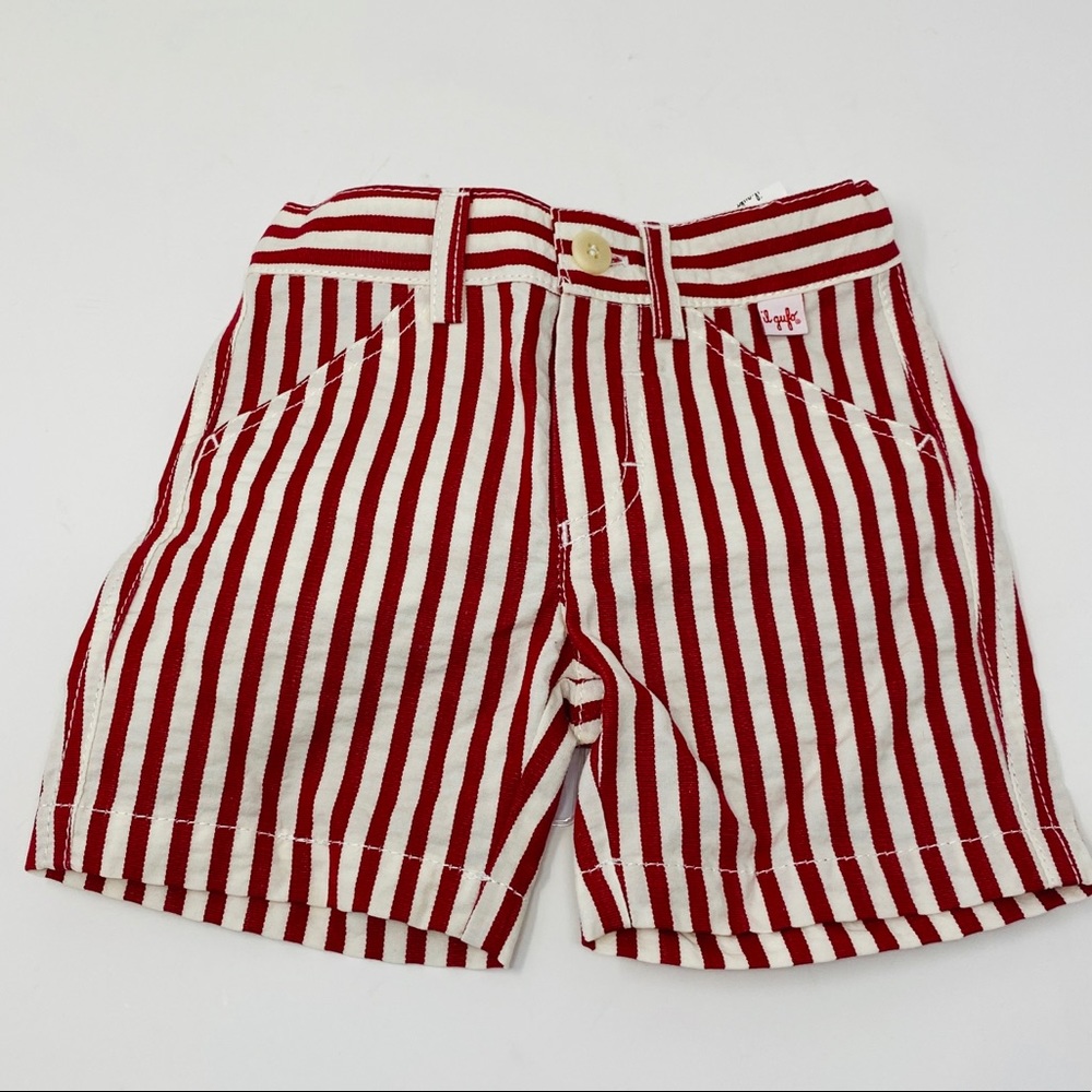 Il Gufo**Red Striped Baby Boy Shorts**6 Mo. $138 - Picture 1 of 2